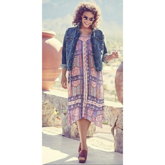 Lucky Brand Bohemian Print Dress - Picture 1 of 7